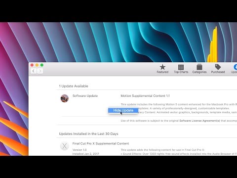 How to hide and unhide Mac App Store updates