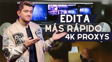 👉 Como editar VIDEOS 4K mas rapido en DAVINCI RESOLVE 18 edita mucho más rápido con PROXYS 🔵