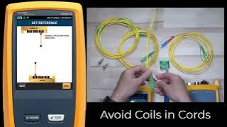 Setting Reference Using APC Test Reference Cords on the Fluke Networks CertiFiber® Pro