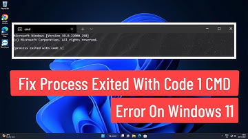 Fix Process Exited With Code 1 CMD Error On Windows 11