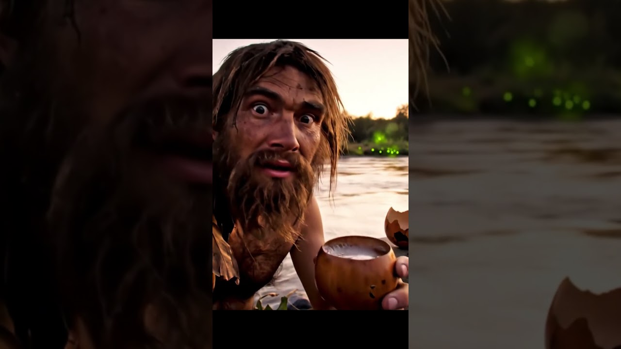 Ancient Appetite: A Caveman's Surprising First Encounter