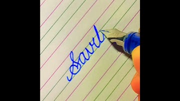 "Savitri" Beautiful name in Cursive #cursivewriting #calligraphy #shorts