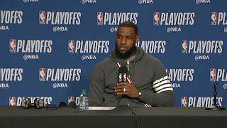 LeBron James reacts to 43 points and win over Toronto in Game 2 - Full Press Conference