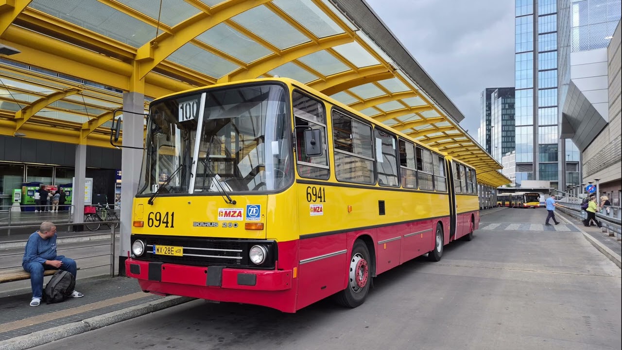 Journey with / Călătorie cu Ikarus 280.70E 6941 / WX 28E on route 100 - Sound only