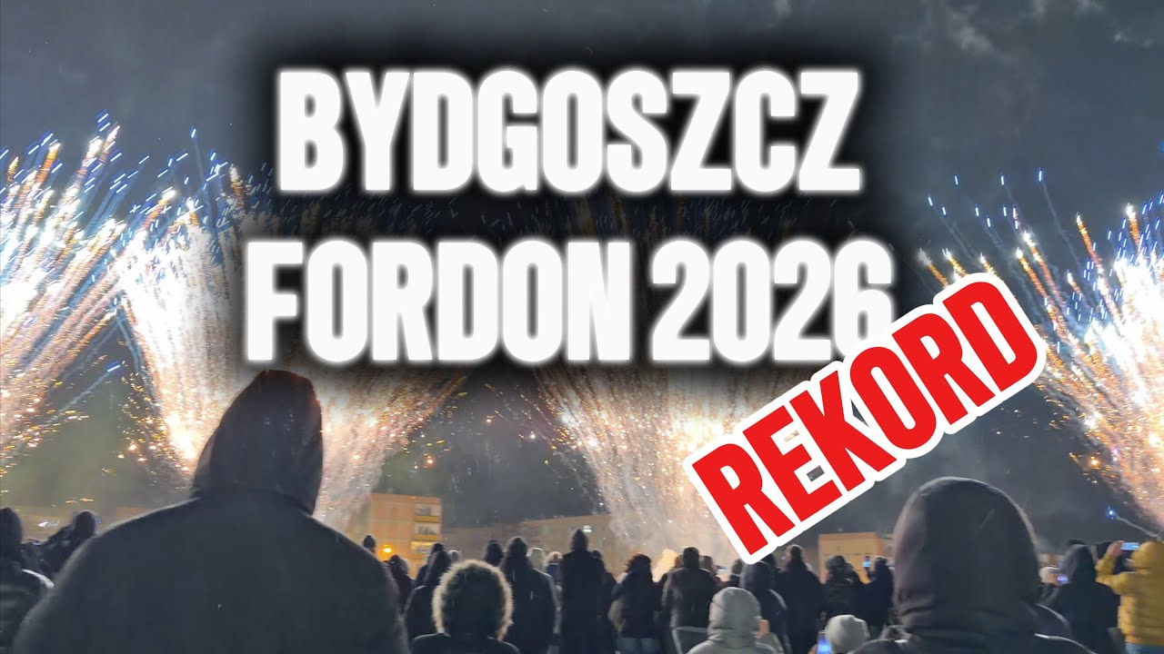 AMATORSKI POKAZ FAJERWERKÓW W BYDGOSZCZY 2026 🔥 REKORDOWE TŁUMY!