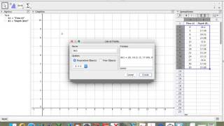 Plotting points in Geogebra