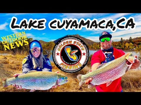 Lake Cuyamaca CA Trout Fishing, Drop Shot and Mini Jigging For Trout, Western Outdoor News Derby