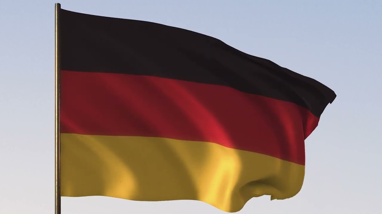 Germany Flag | Bundesflagge | ROYALTY FREE [4K] 20 SEC LOOP