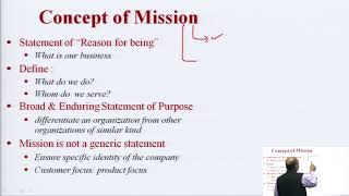 Strategic Intent : Mission Business Definition and Goals & Objectives