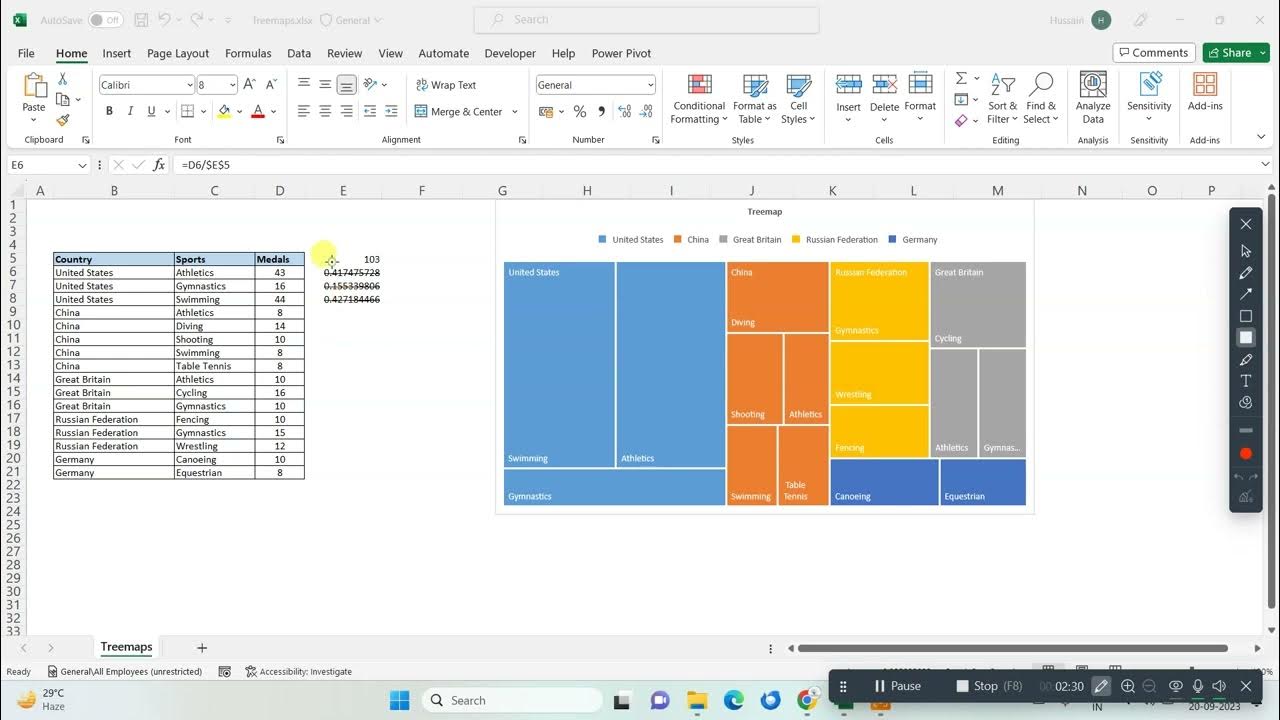 Treemap Chart in Excel | How to create TREEMAP chart in Excel - YouTube