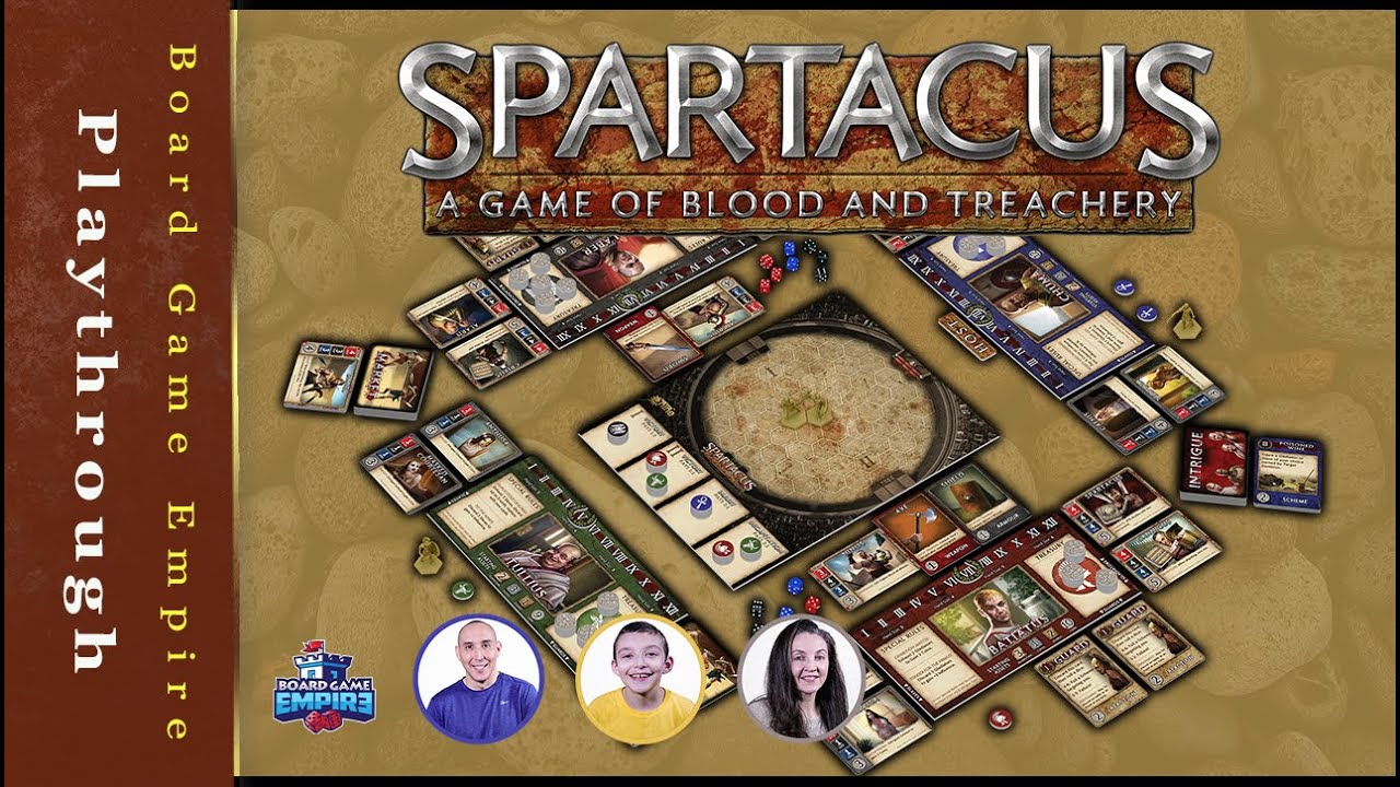 Spartacus A Game of Blood and Treachery Playthrough - Gale Force Nine -  YouTube