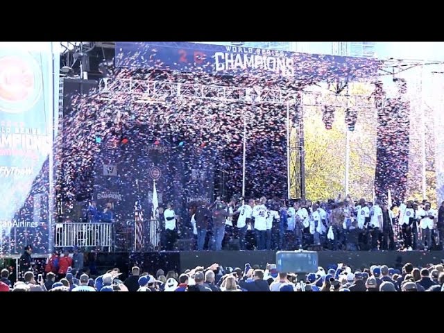 Chicago Cubs parade: Millions of fans swarm streets