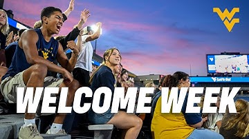 This is Welcome Week at WVU!!