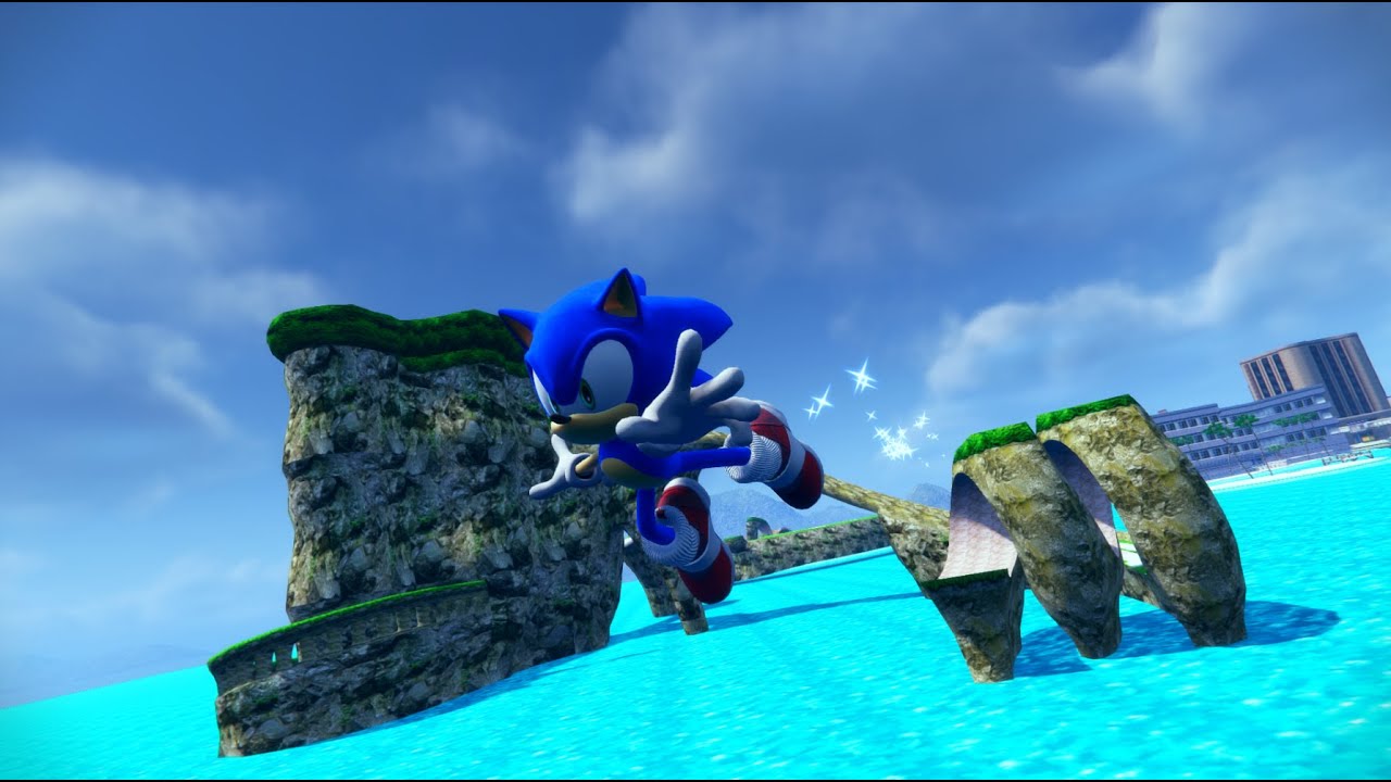 Emerald Coast and Station Square in Sonic Frontiers | W.I.P Concept