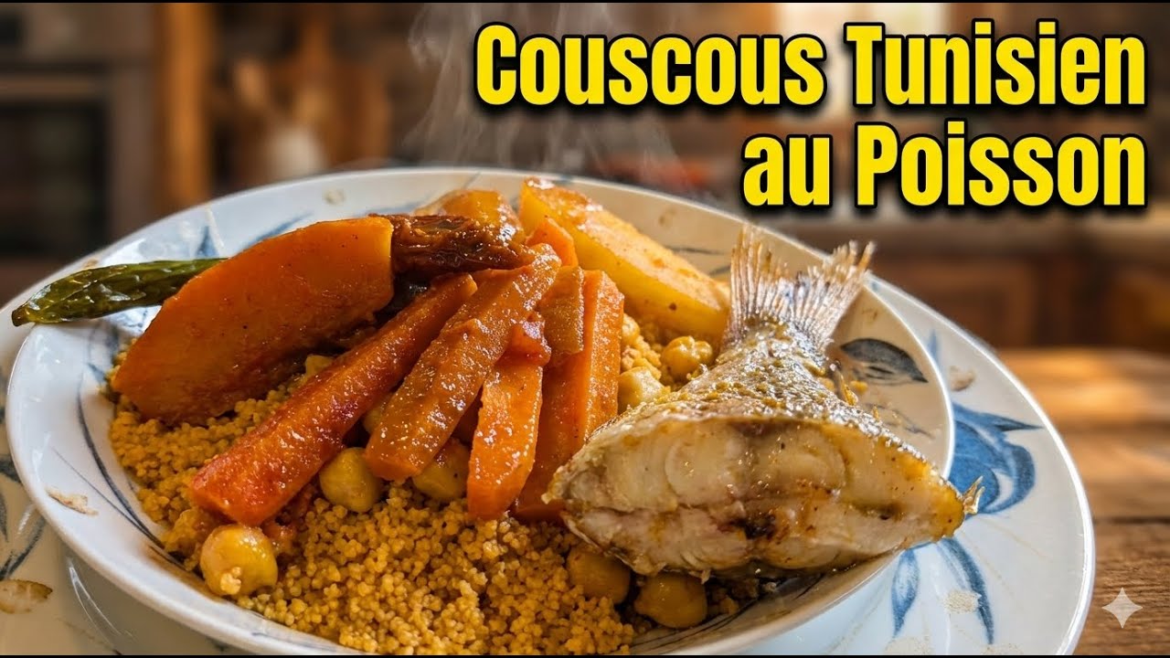 Couscous tunisien au poisson | Recette traditionnelle & parfumée
