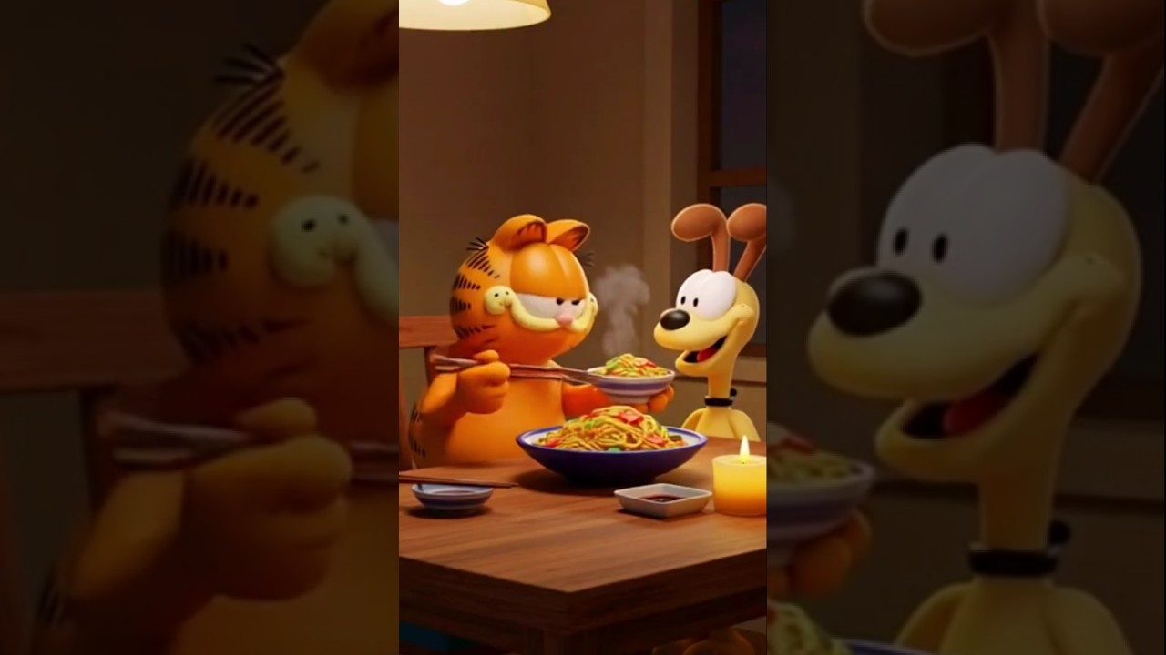 Garfield Makes Noodles🍜🔥