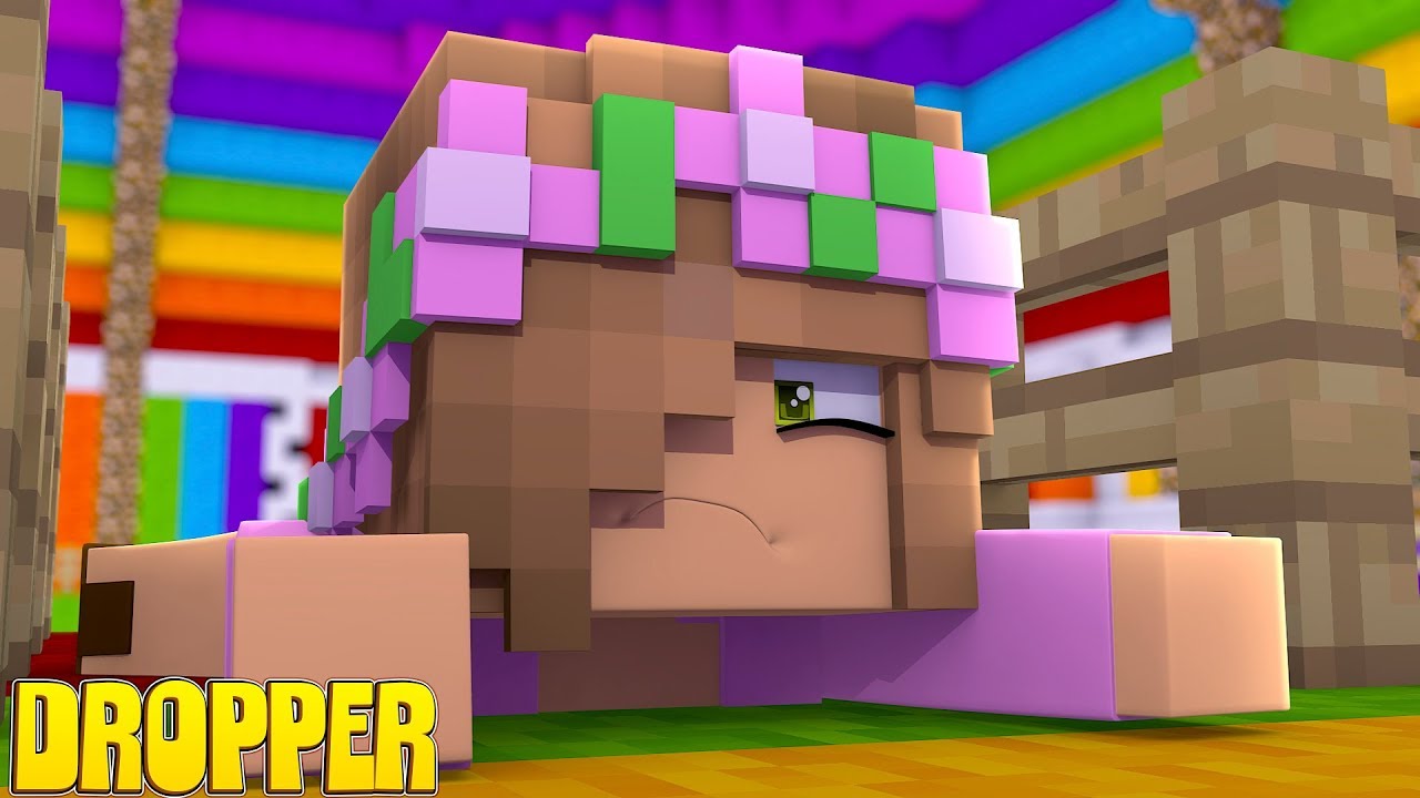 FALLING INTO A DROPPER!!! | Minecraft Little Kelly Plays
