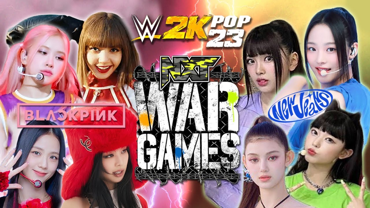 Blackpink vs NewJeans - WWE 2K23 - War Games Match - Gen3 vs Gen4 - WWE 2K POP #pae8tube