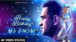 MS Dhoni Birthday Status | Happy Birthday Dhoni | 4K full Screen Whatsapp Status MSD, THALA, DHONI - hdvideostatus.com