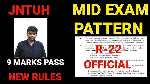 JNTUH  MID EXAMS PATTERN 2022-2023|BTECH JNTUH MID EXAM PATTERN|#btech #btech_math #btech_midexam