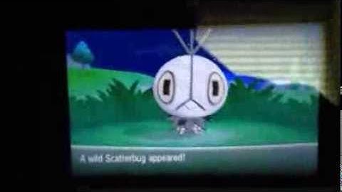 LIVE! Shiny Scatterbug Pokemon Y via Poke Radar