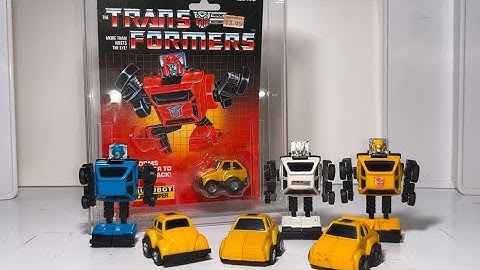 Transformers generation one bumblejumper  bumper review. G1 bumblebee & cliffjumper comparison video