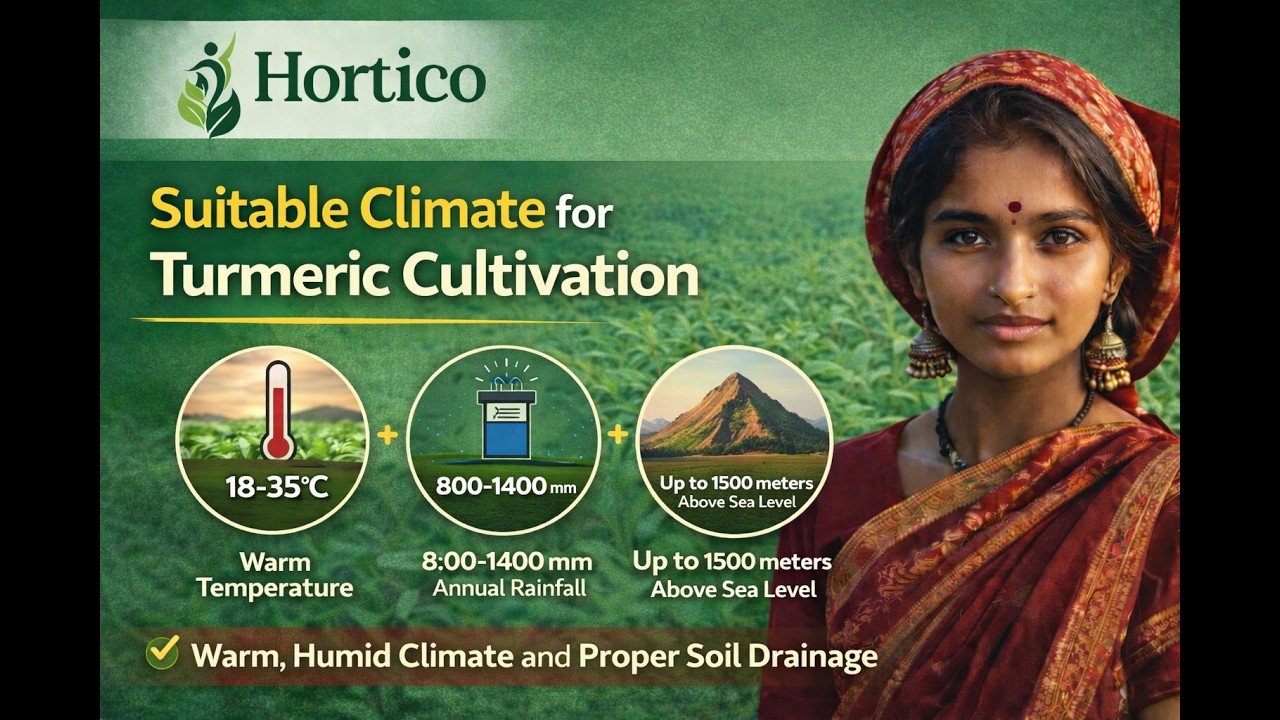 Turmeric Suitable Climate for the Crop | #hortico