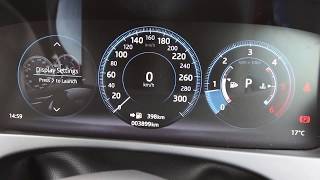 Jaguar F-Pace digital instruments :: drive modes and themes