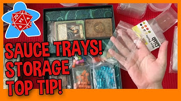 SAUCE TRAYS FOR BOARD GAMES - Easy Setup and Pack down