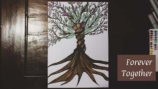 Forever Together Endless Love Pattern Drawing| Tree of Life | Aesthetic Tumblr Forever Together Endless Love Pattern Drawing| Tree of Life | Aesthetic Tumblr