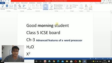 Class 5 ch 3 Advance features of a word processor part  1