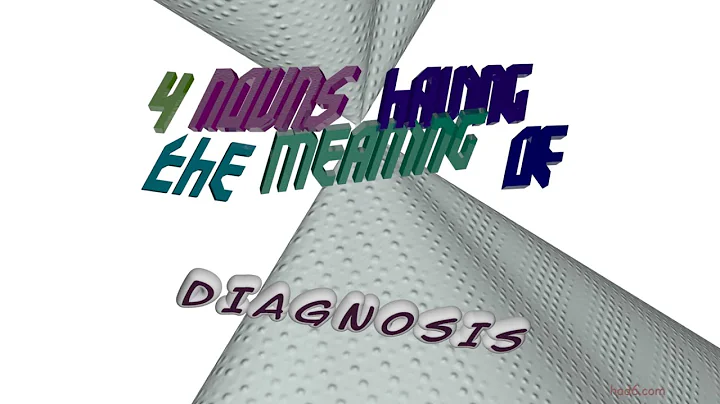 What is the synonym of diagnosis? (2023)