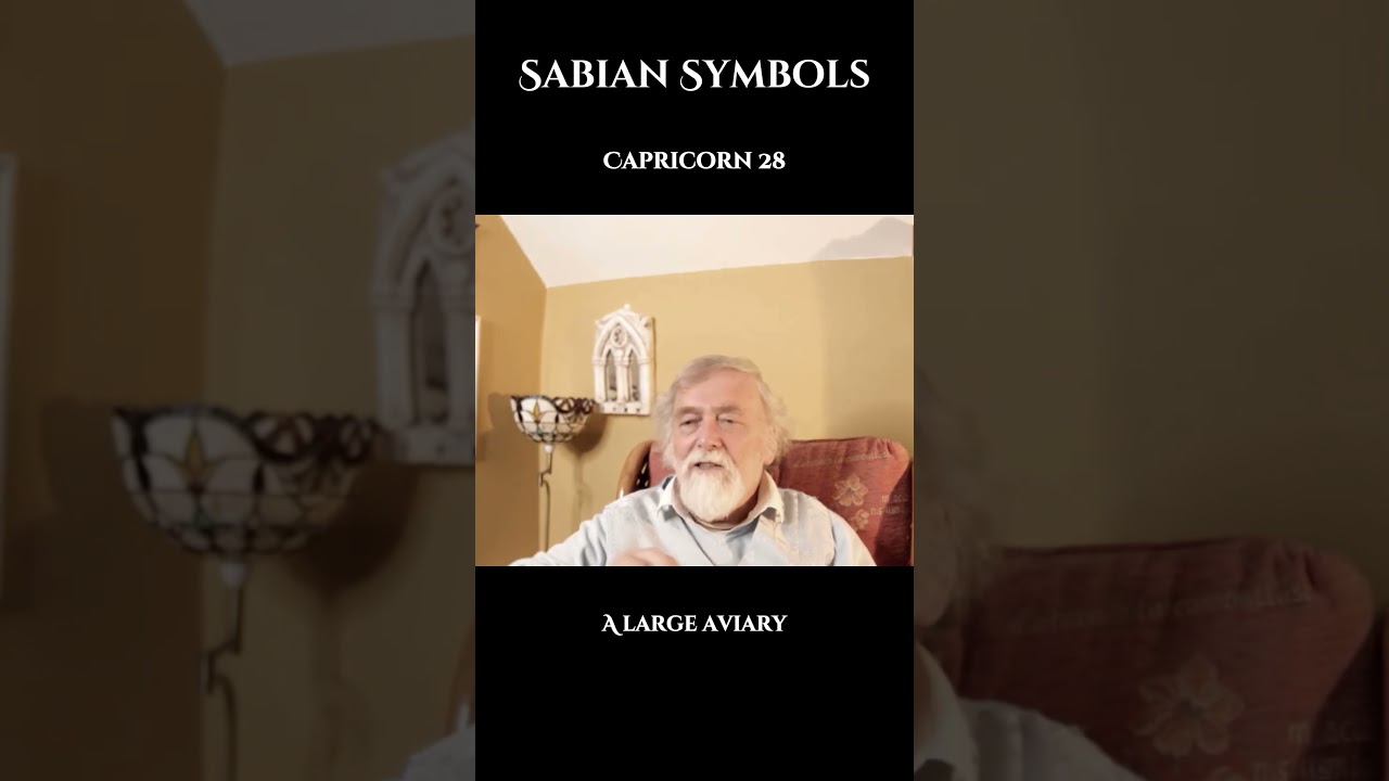 Sabian Symbols - Capricorn 28 - A large aviary