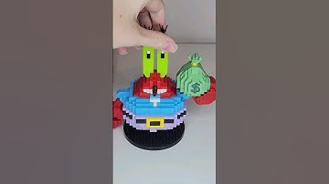 Build Mr. Krabs?! 💰 | Link to full video in description #spongebob #unboxing #ASMR