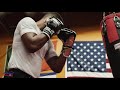 Daniel Jacobs on the heavy bag