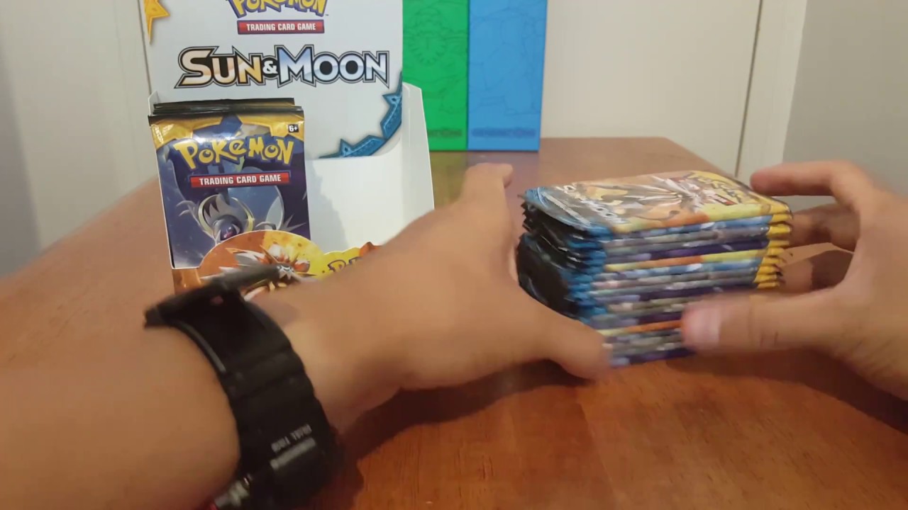 FINALLY! Pokemon Sun and Moon Booster Box opening PART 1 - YouTube