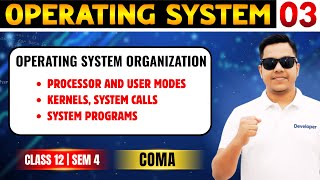 L3: Operating System Organization | User modes, Kernel, System call & System programs | COMA