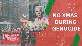 Activists declare: No Christmas during genocide! Resimi