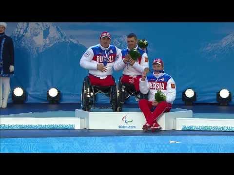 Men's 15km cross-country skiing sitting Victory Ceremony | Sochi 2014 Paralympic Winter Games