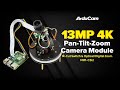 13MP PTZ (Pan-Tilt-Zoom) Camera Module for Raspberry Pi & Jetson Nano/NX (UP to 4K & Night Vision)