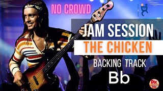 Backing track  - The Chicken in Bb with chords and melody in video (No crowd 100 Bpm)