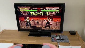 PS1 Mortal Kombat II running on the PSFPGA project (PS1 recreated on FPGA)
