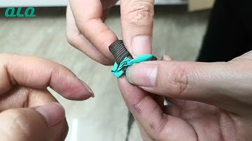 How to mount invisible slider to invisible zipper?