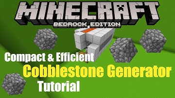 Super Efficient and Compact Cobblestone Generator! |Minecraft Bedrock 1.16+| [Tutorial]