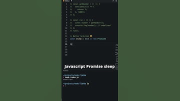 Javascript Promise Sleep - Why It