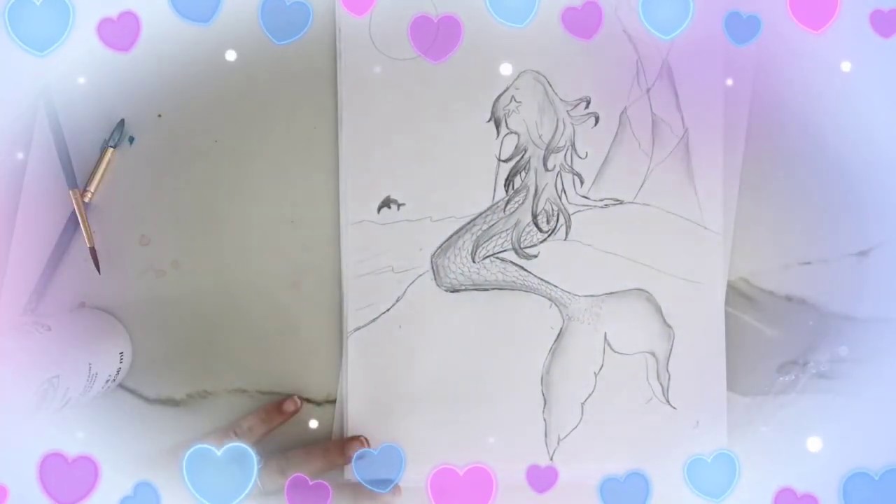 Time To Draw A Realistic Mermaid - YouTube