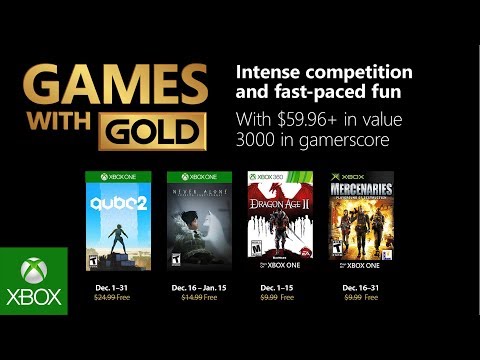 Список бесплатных игр по программе Games With Gold в декабре: с сайта NEWXBOXONE.RU