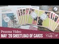 May 2020 SheetLoad of Cards | How I Made My 1st Set | Cutting Tips