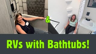3 RVs with Bathtubs Inside! (2025 RVs with Soaking Tubs)