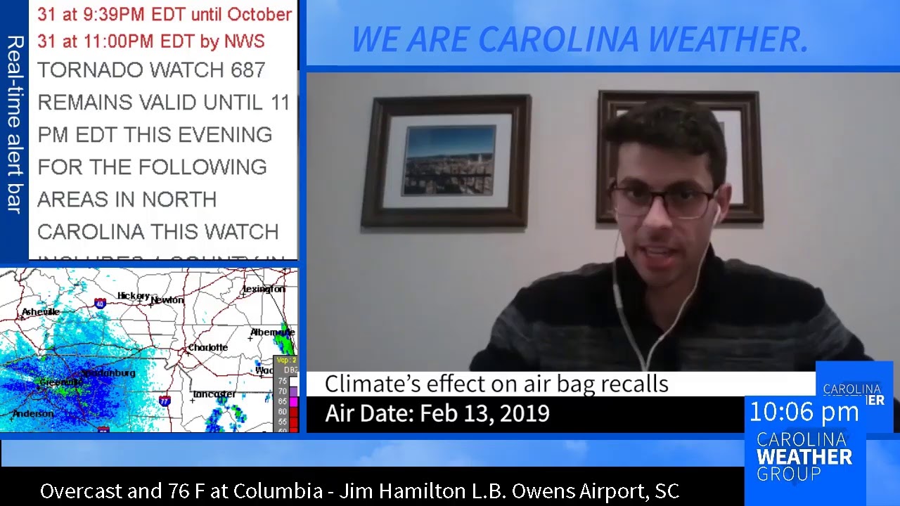 LIVE: Halloween severe weather in the Carolinas - YouTube